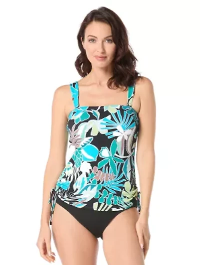 Beach House Evie Underwire Bandeau Textured Tankini Top
