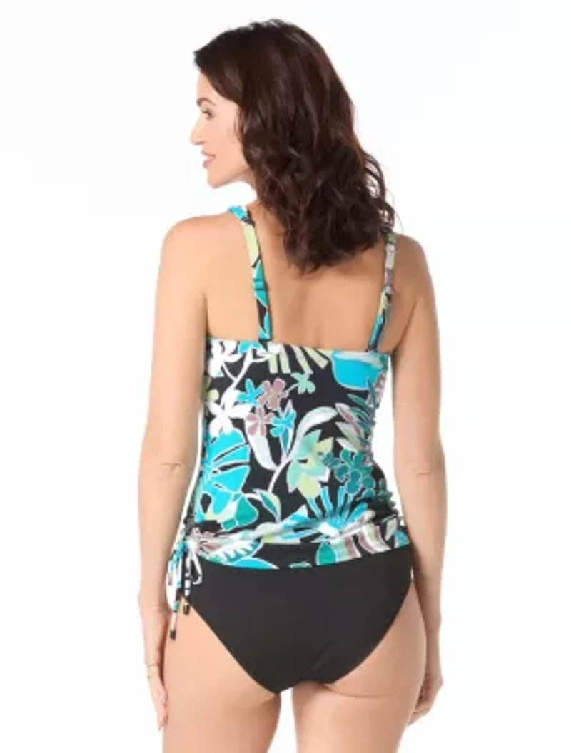 Beach House Evie Underwire Bandeau Textured Tankini Top