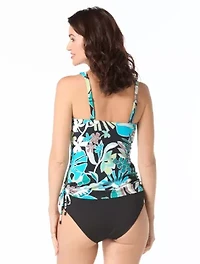 Beach House Evie Underwire Bandeau Textured Tankini Top