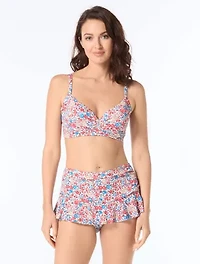 Beach House Swim Christa Wrap Underwire Textured Bikini Top