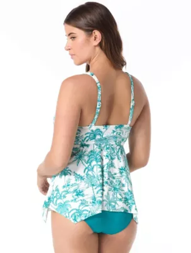 Coco Reef Goddess Bra Sized Underwire Bandeau Tankini Top