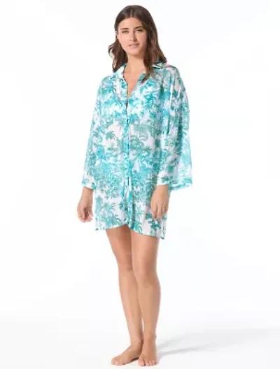 Coco Reef Divinity Button Up Cover Shirt