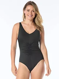 V Neck One Piece