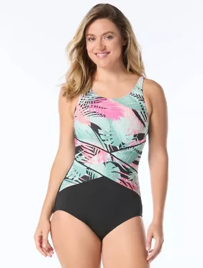 High Neck One Piece Swimsuit