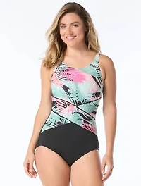 High Neck One Piece Swimsuit