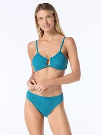 Vince Camuto Beaded Bandeau Bikini Top