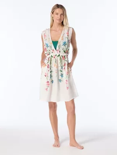 Vince Camuto Plunge Cover Up Dress