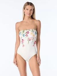 Vince Camuto Lace Back One Piece Swimsuit