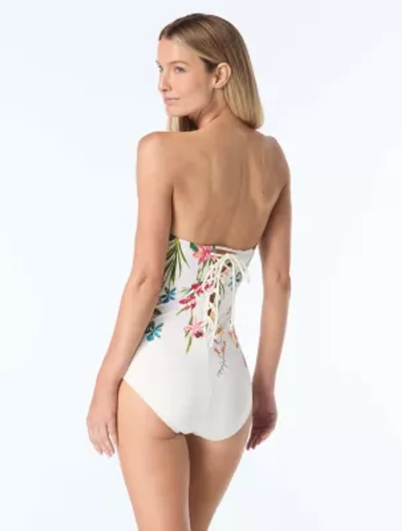 Vince Camuto Lace Back One Piece Swimsuit