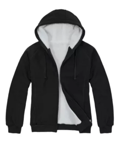 Ladies' Fleece Zip Up Hoodie with Soft Berber Lining