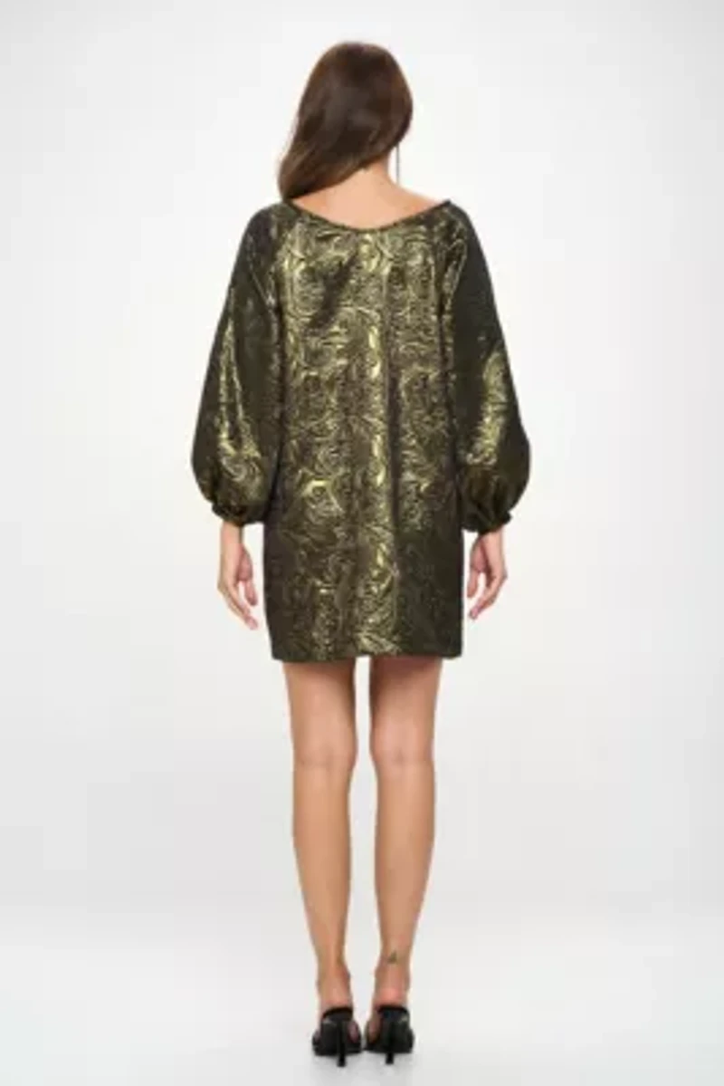 JACQUARD MINI DRESS