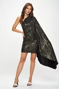 CAPE SLEEVE DRESS