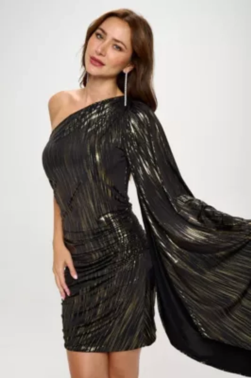 CAPE SLEEVE DRESS