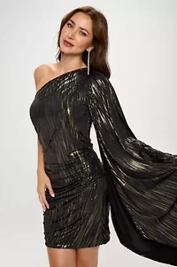 CAPE SLEEVE DRESS