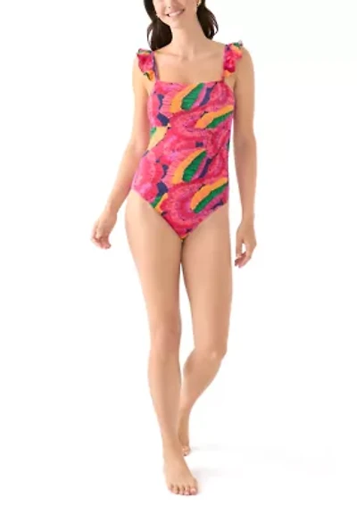 Showstopper Floral Ruffle Swimsuit