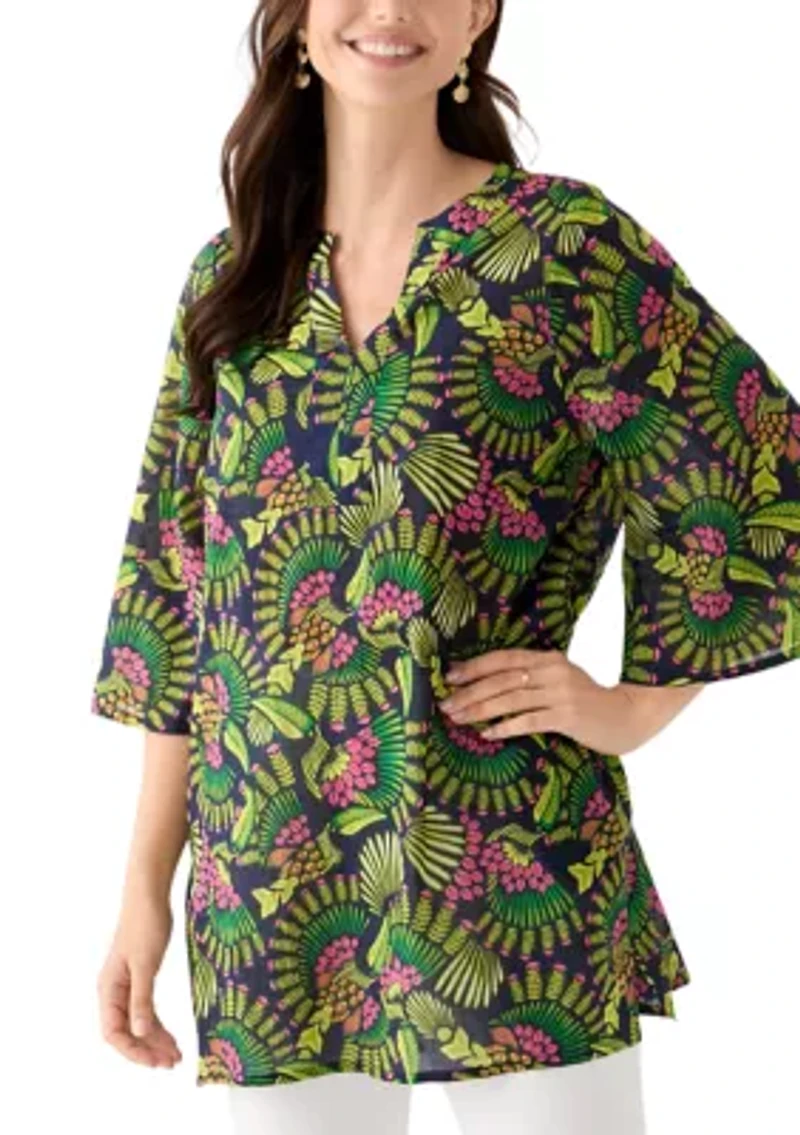 Toucan Tango Long Sleeve Tunic Swim Cover Up