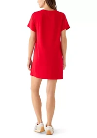 Anna Sequined Football T-Shirt Dress