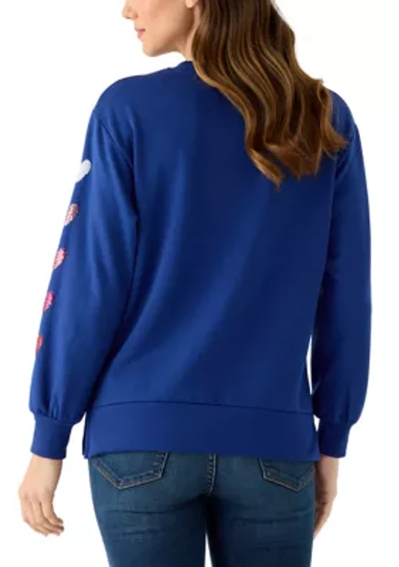 Women's Heart Sleeve Lakelyn Sweatshirt