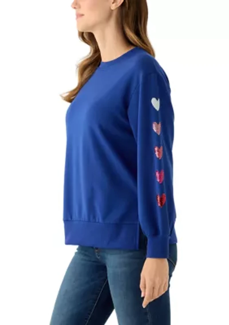 Women's Heart Sleeve Lakelyn Sweatshirt