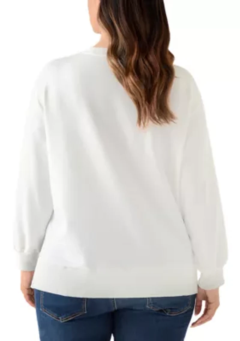 Plus Bow with Lights Sweater