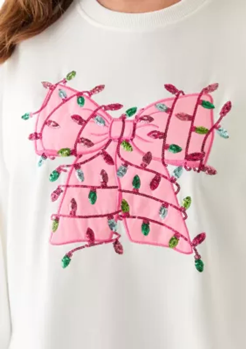 Plus Bow with Lights Sweater