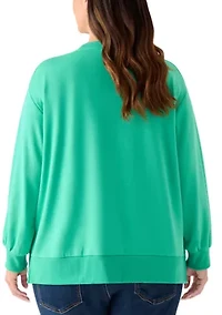 Plus Holiday Sequin Sweatshirt