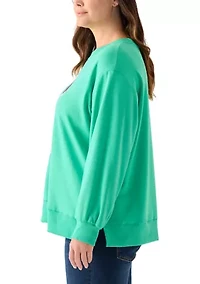 Plus Holiday Sequin Sweatshirt