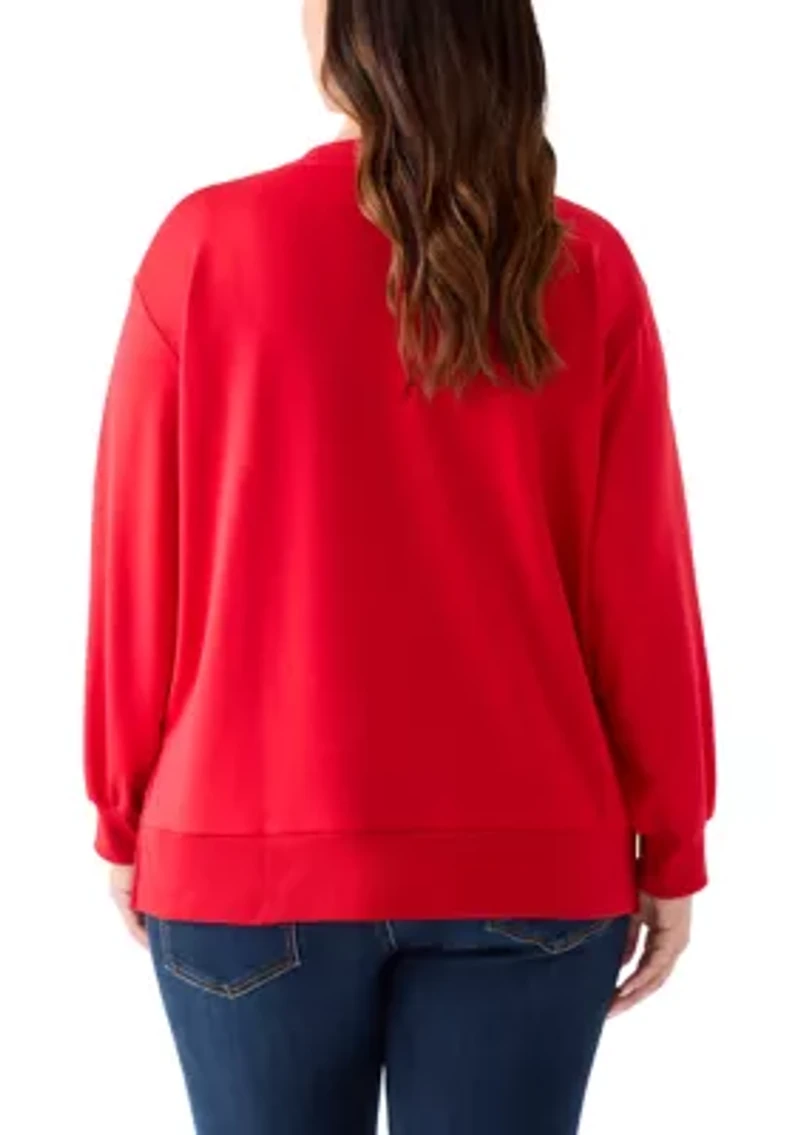 Plus Sequence Christmas Tree Sweatshirt
