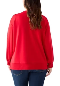Plus Sequence Christmas Tree Sweatshirt