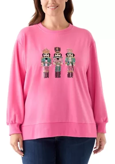 Plus Sequin Nutcracker Sweatshirt
