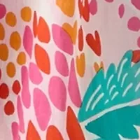 Women's Sleeveless Abstract Tropical Swim Cover Up Dress