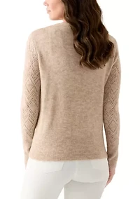 Women's Heart Button Cardigan