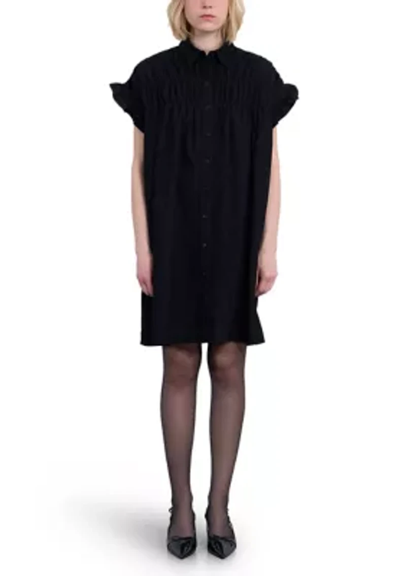 Women's Smocked Corduroy Dress