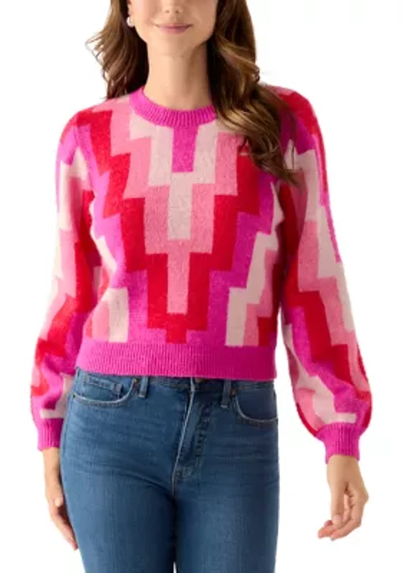 Women's Geo Print Sweater