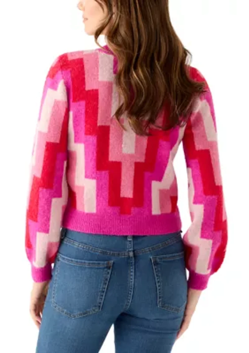 Women's Geo Print Sweater