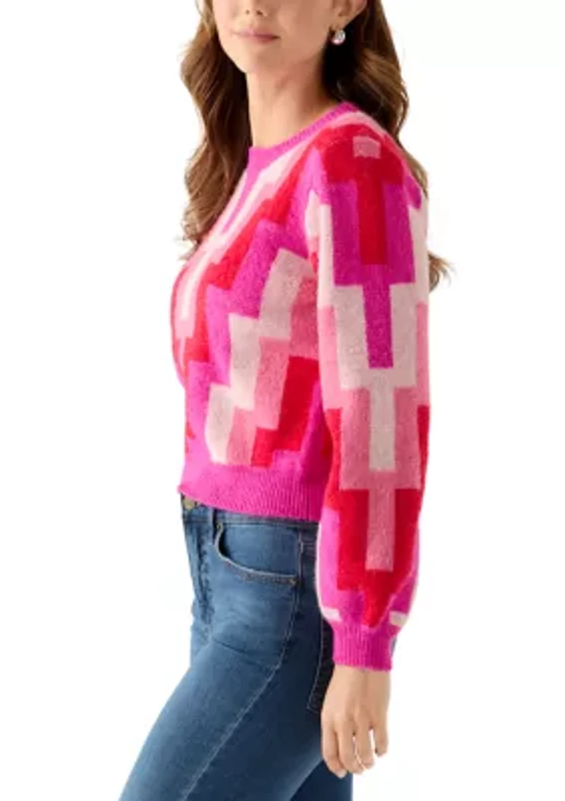 Women's Geo Print Sweater