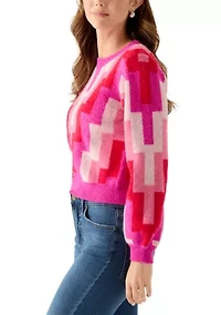 Women's Geo Print Sweater