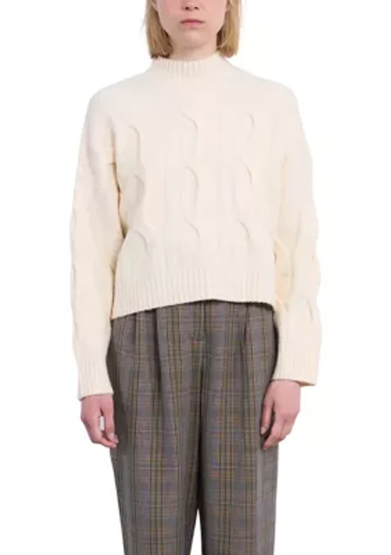 Women's Oversized Cable Sweater