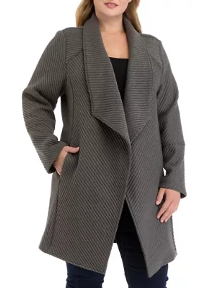 Plus Asymmetrical Cardigan