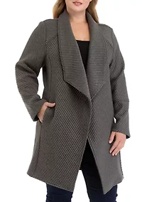 Plus Asymmetrical Cardigan
