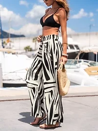 Women's High Frequency Abstract Cover Up Pants
