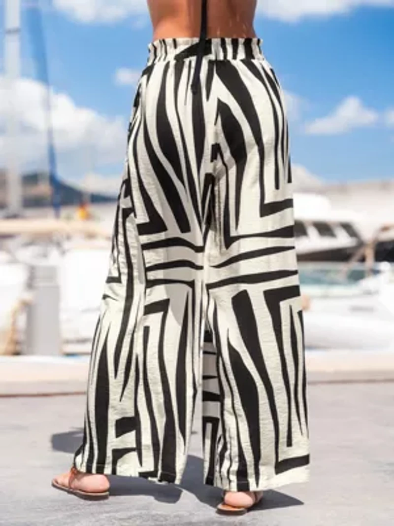 Women's High Frequency Abstract Cover Up Pants