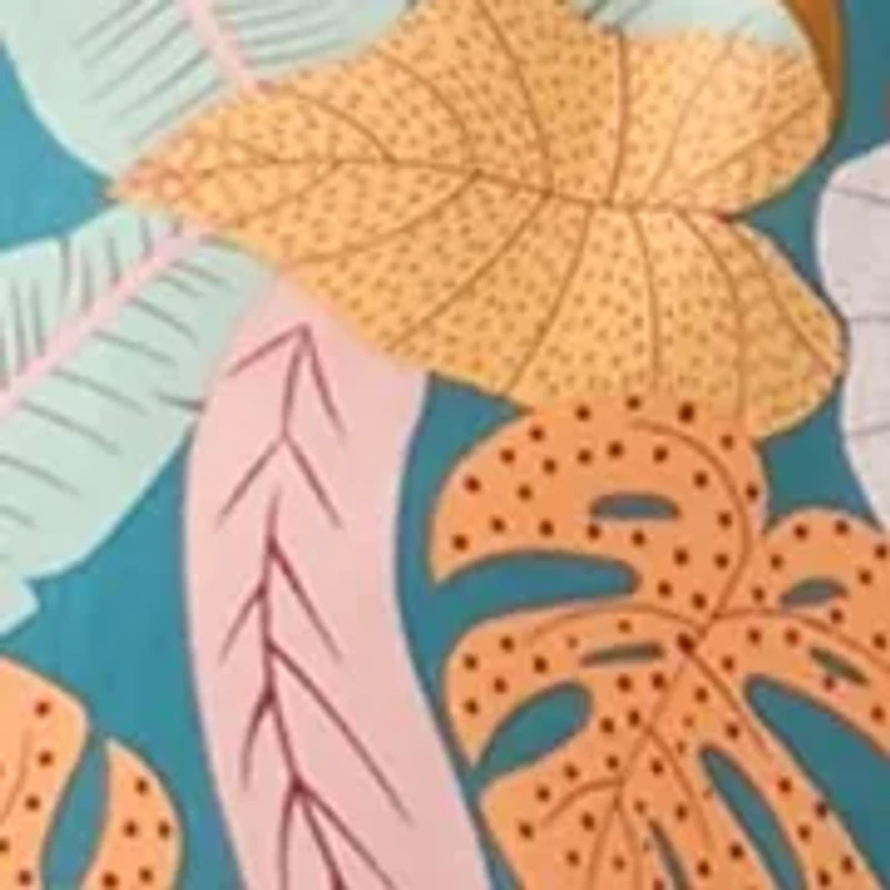 Women's Soft Tropics Printed Ruffle Hem Dress