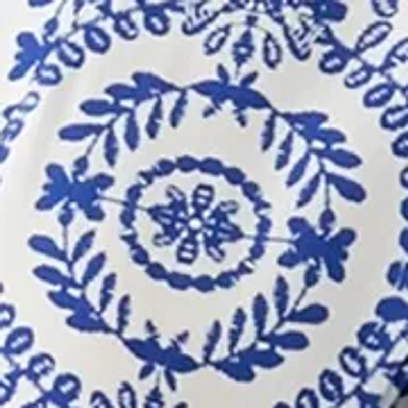 Women's Medallion Printed V-Neck Dress