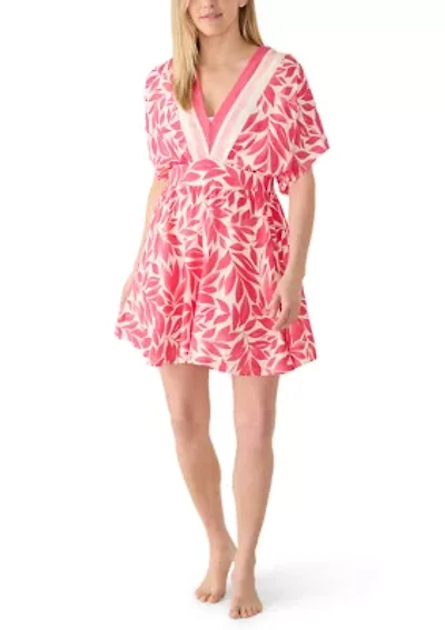 Women's Placement Print V-Neck Dress