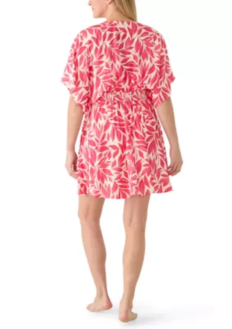 Women's Placement Print V-Neck Dress