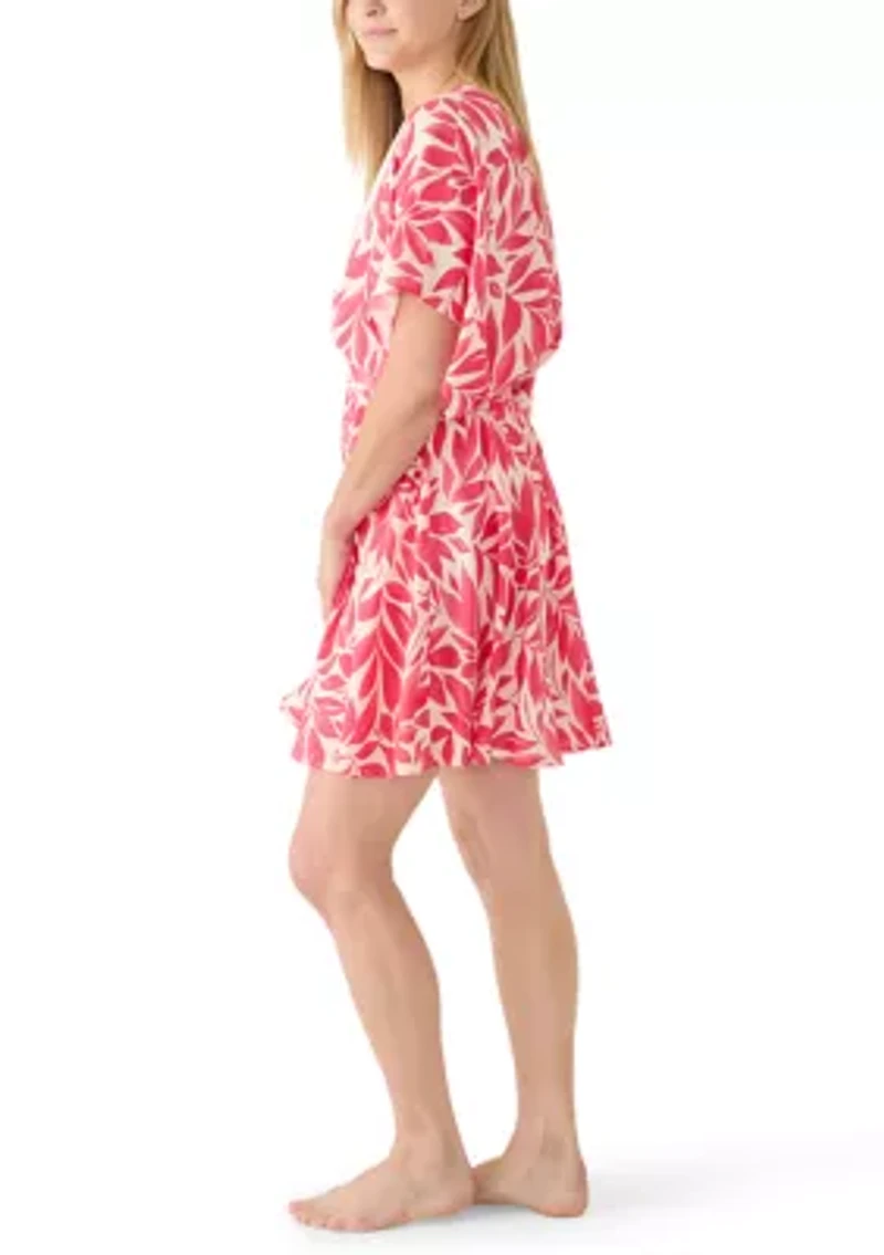 Women's Placement Print V-Neck Dress
