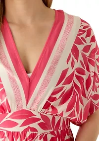 Women's Placement Print V-Neck Dress