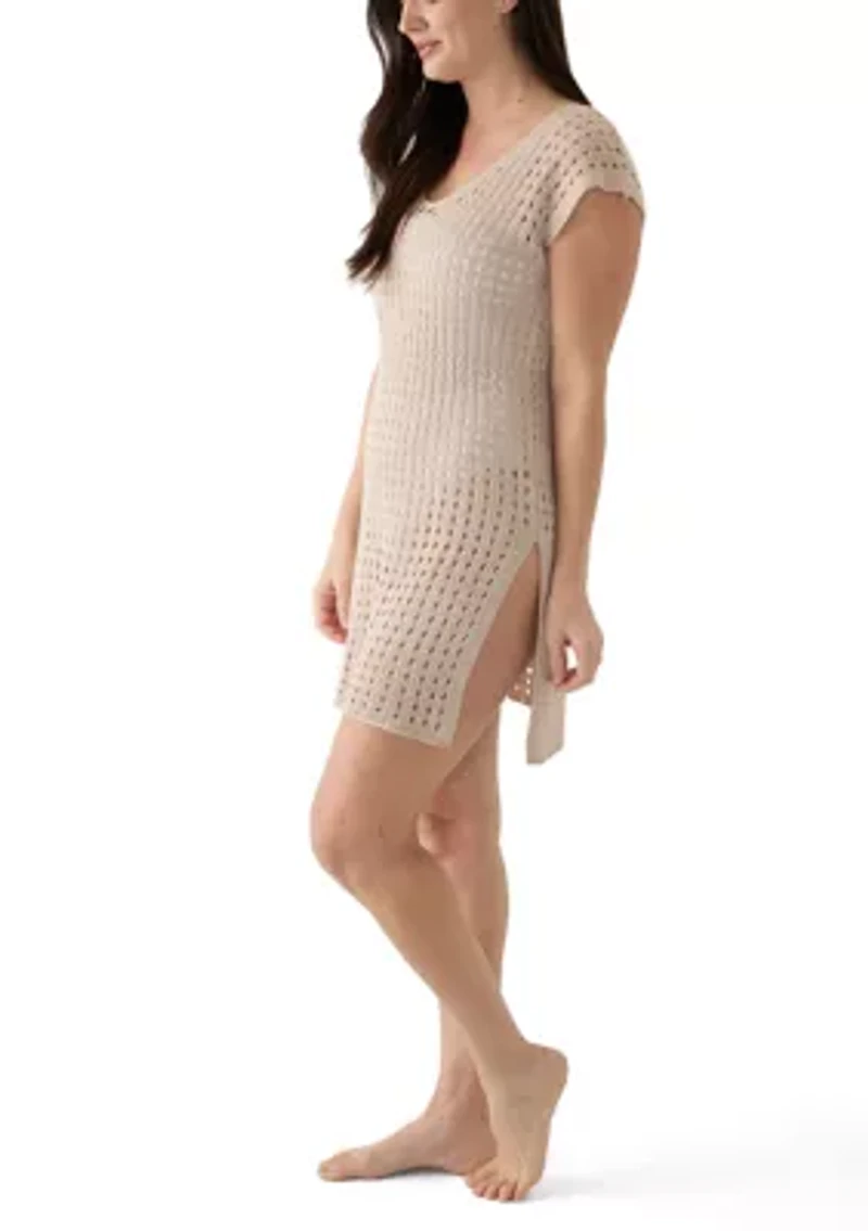 Open Knit Swim Coverup