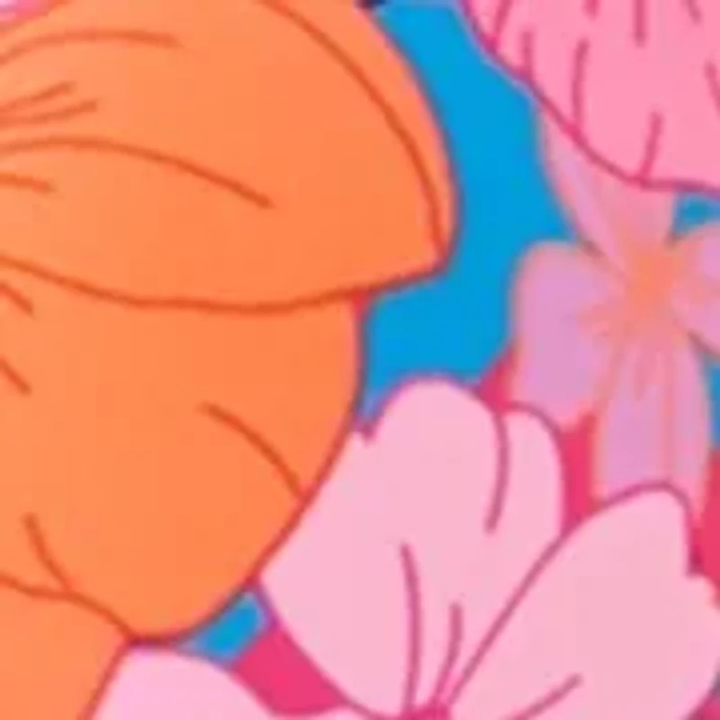 Floral Ruffle Swim Top